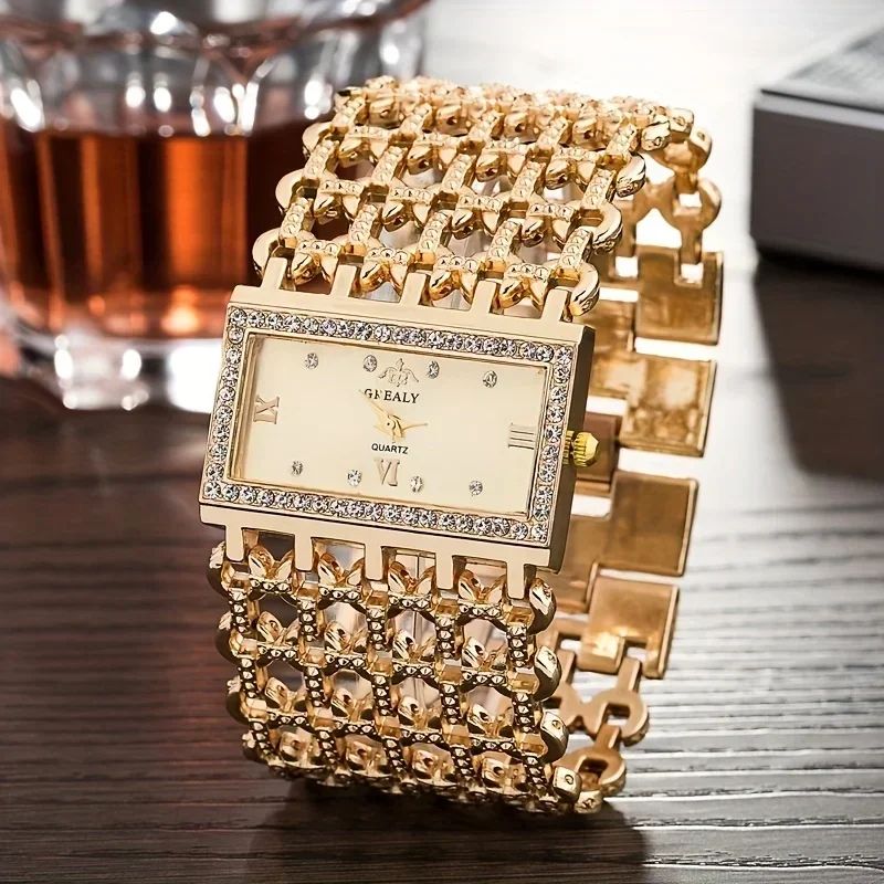 Women's Fashion Luxury Square  – Jewelry Diamond Watches recenzja i cena