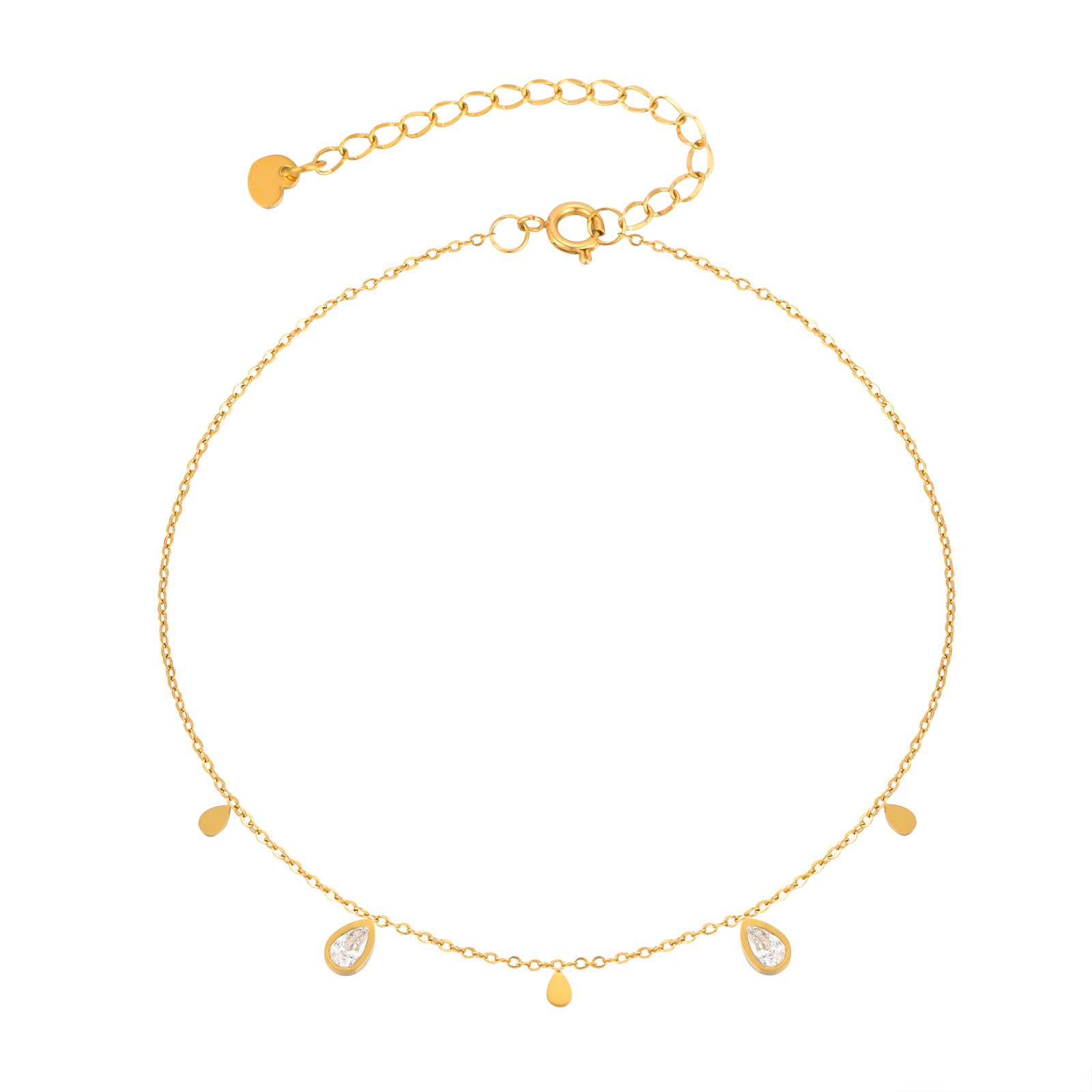 Dainty Water Drop Zircon Ankle – Jc Jewelry & Watches Reviews recenzja i cena