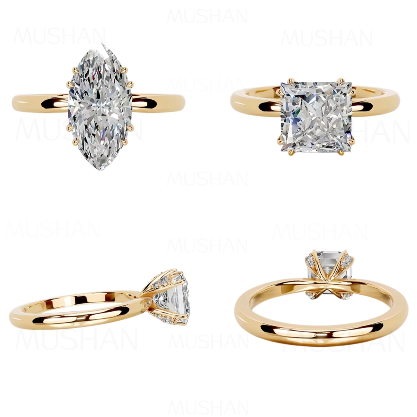 MUSHAN Bespoke Jewelry 925 Ste – Moissanite Ring recenzja i cena