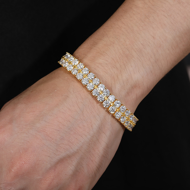 TUHE Unisex iced out Moissanit – Tennis Bracelet Cubic recenzja i cena