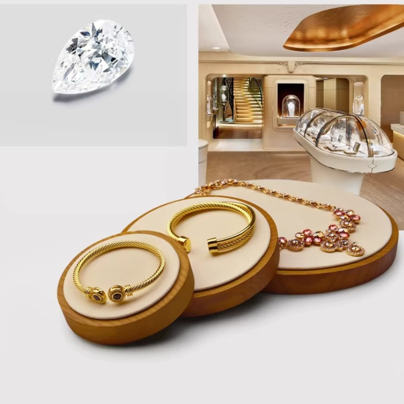 Solid Wood Jewelry Display Tra – Jewelry And Watches Store recenzja i cena