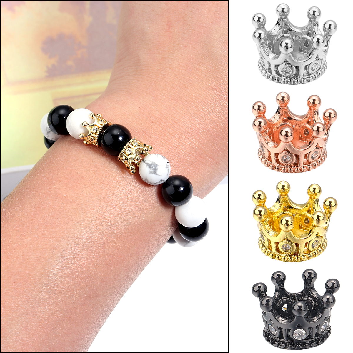 2pcs/lot Copper Inlaid Zircon  – Rose Gold Bracelet recenzja i cena