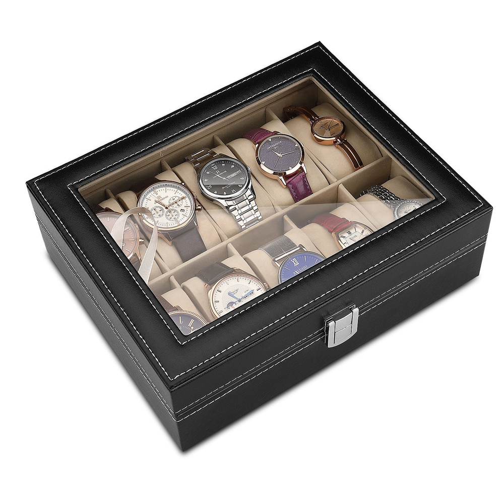 10-bit PU Leather Gray flannel – Best Jewelry Watches For Men recenzja i cena