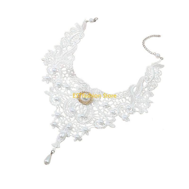 Y5GC Lace Choker Necklace Goth – Crystal Choker Necklace recenzja i cena