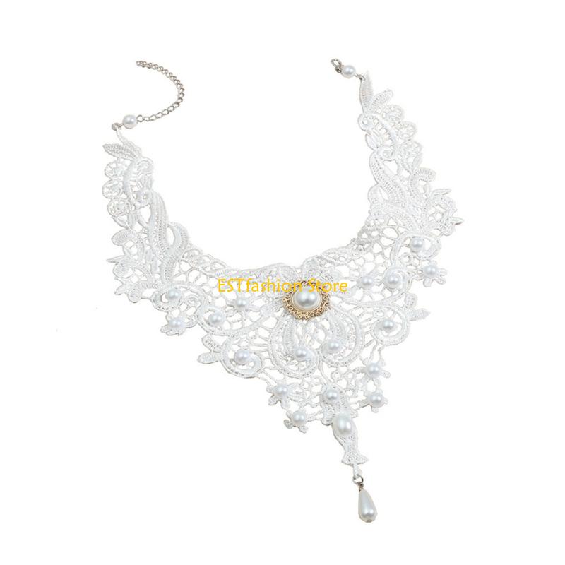Y5GC Lace Choker Necklace Goth – Crystal Choker Necklace recenzja i cena