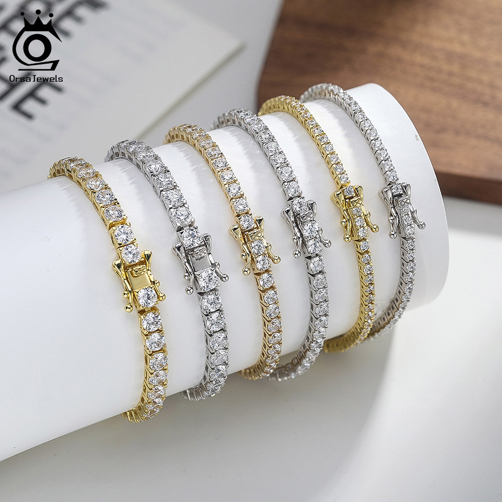 ORSA JEWELS 2mm 3mm 4mm 5A Cub – Tennis Bracelet Cubic recenzja i cena