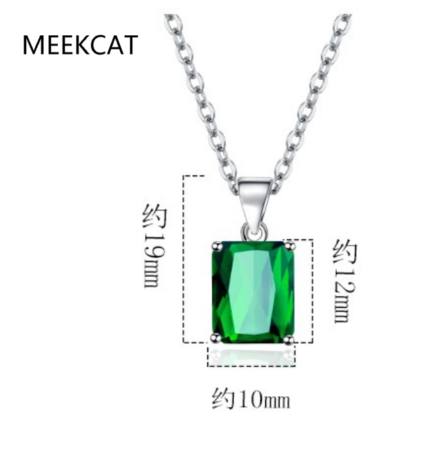 Emerald Cut Blue Topaz Created – Crystal Choker Necklace recenzja i cena