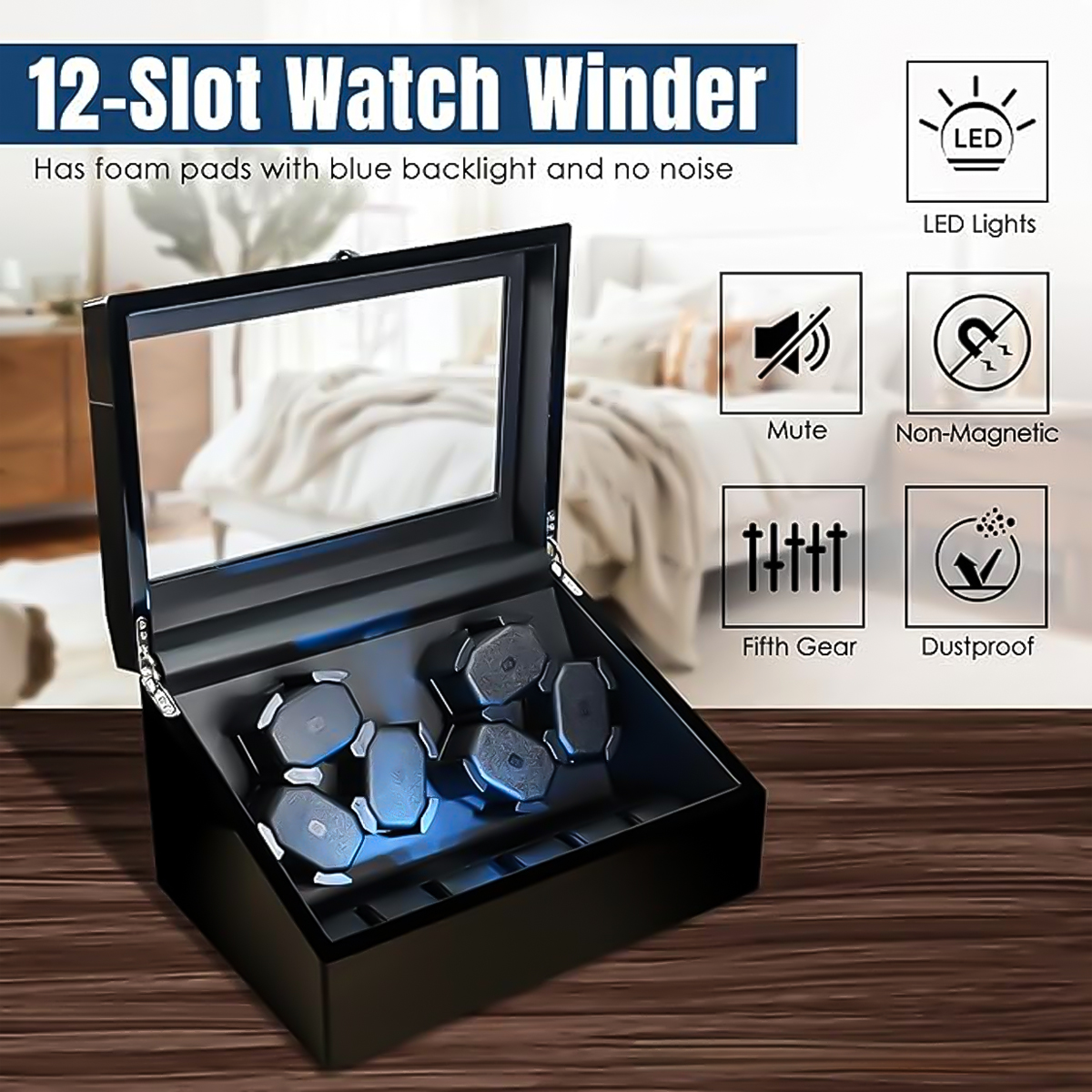 Watch Winders Box for Automati – Jewelry And Watches Store recenzja i cena