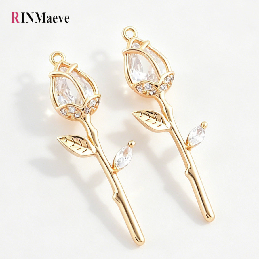 4PCS 9.5*29MM Rose Flower 18K  – Rose Gold Bracelet recenzja i cena