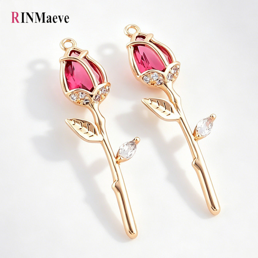 4PCS 9.5*29MM Rose Flower 18K  – Rose Gold Bracelet recenzja i cena