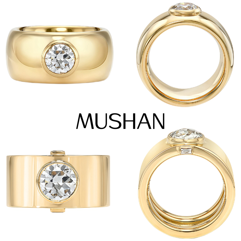 MUSHAN Custom Jewelry 925 Ster – Moissanite Ring recenzja i cena