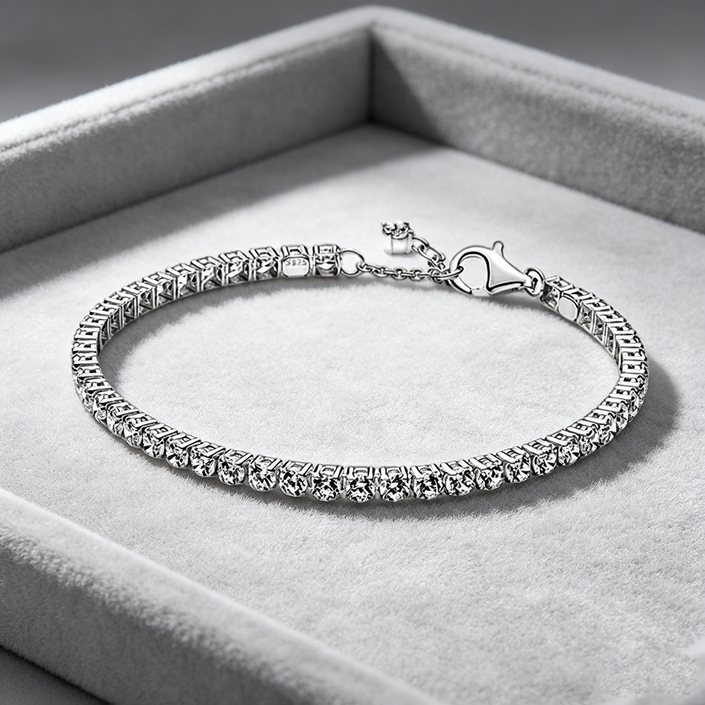 S925 Sterling Silver Zircon Br – Tennis Bracelet Cubic recenzja i cena