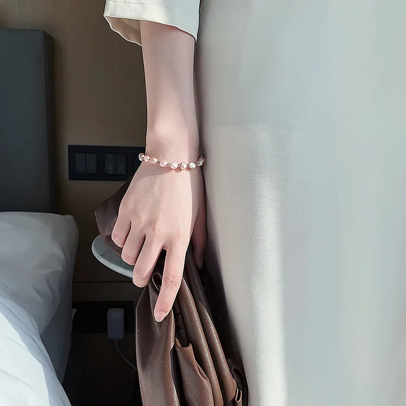 2026 Baroque Freshwater Pearl  – Rose Gold Bracelet recenzja i cena