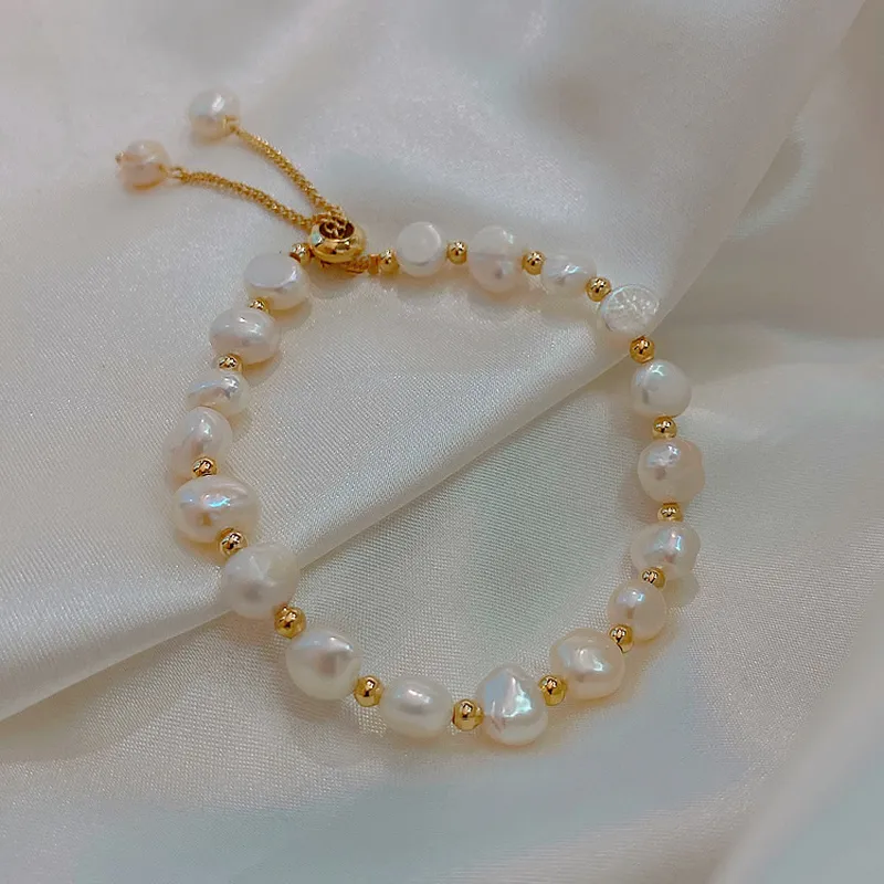 2026 Baroque Freshwater Pearl  – Rose Gold Bracelet recenzja i cena