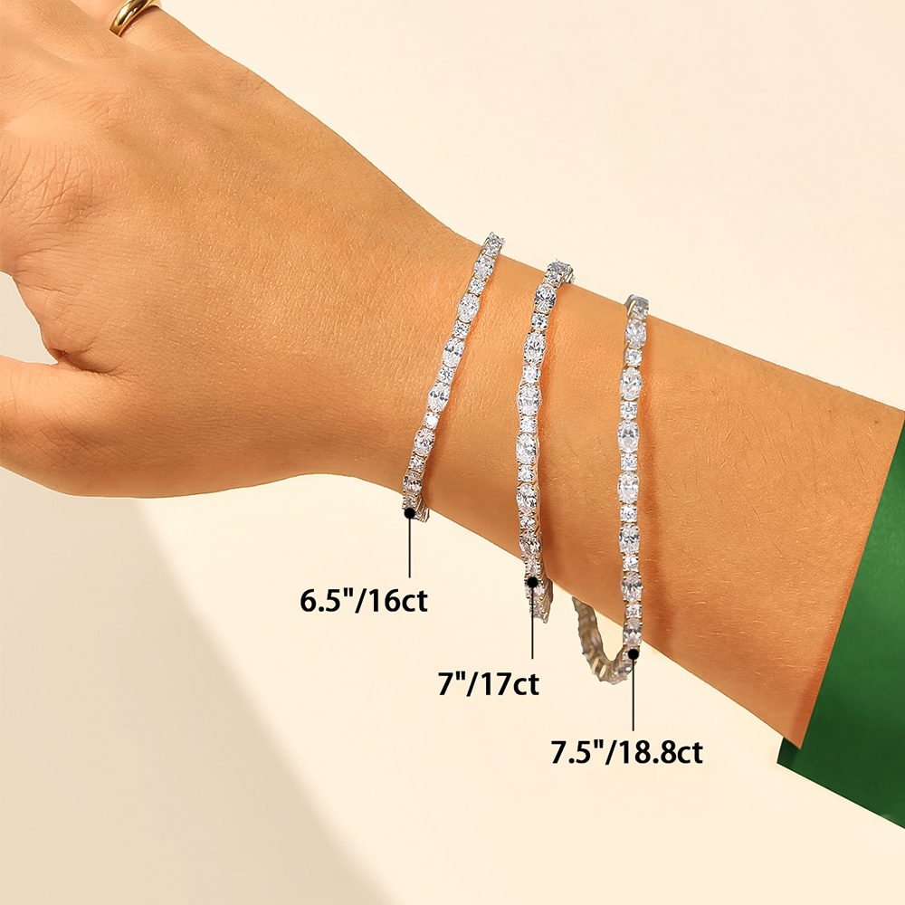 APIR Oval & Round Cut 5A Cubic – Tennis Bracelet Cubic recenzja i cena