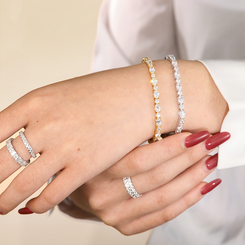 APIR Oval & Round Cut 5A Cubic – Tennis Bracelet Cubic recenzja i cena