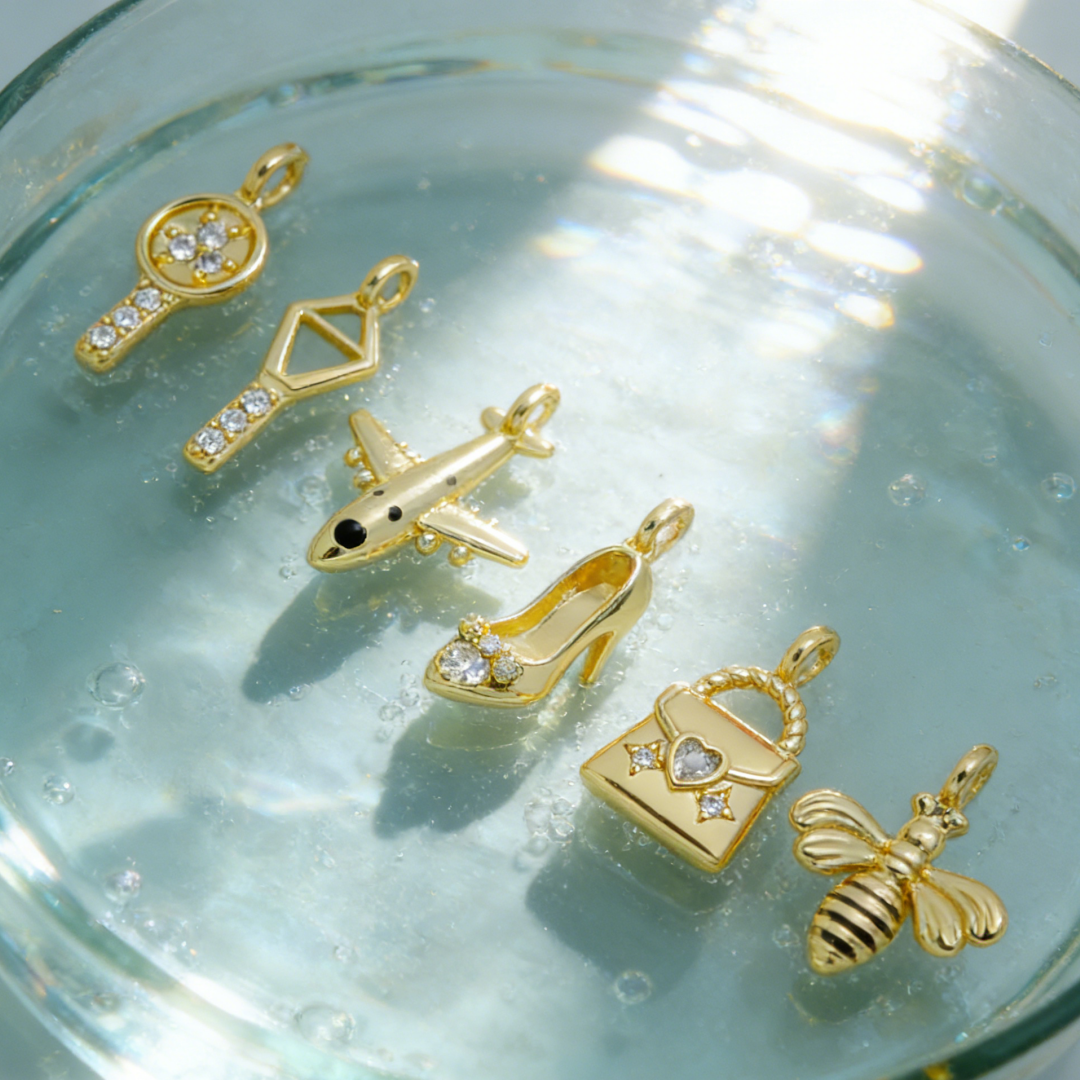 5Pcs Pendants Brass Cubic Zirc – Tennis Bracelet Cubic recenzja i cena