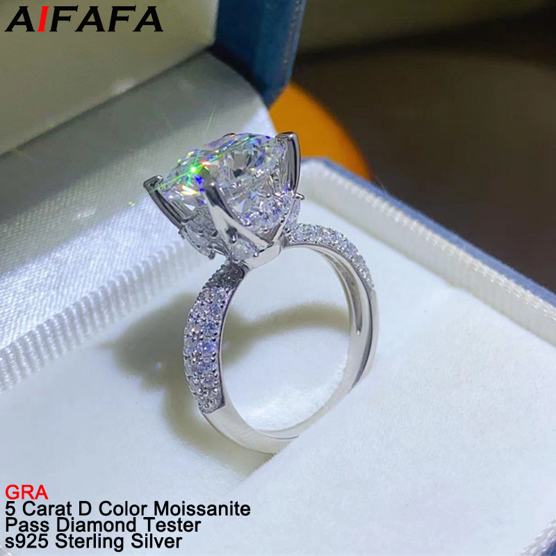 5 Carat D Color VVS1 Moissanit – Moissanite Ring recenzja i cena