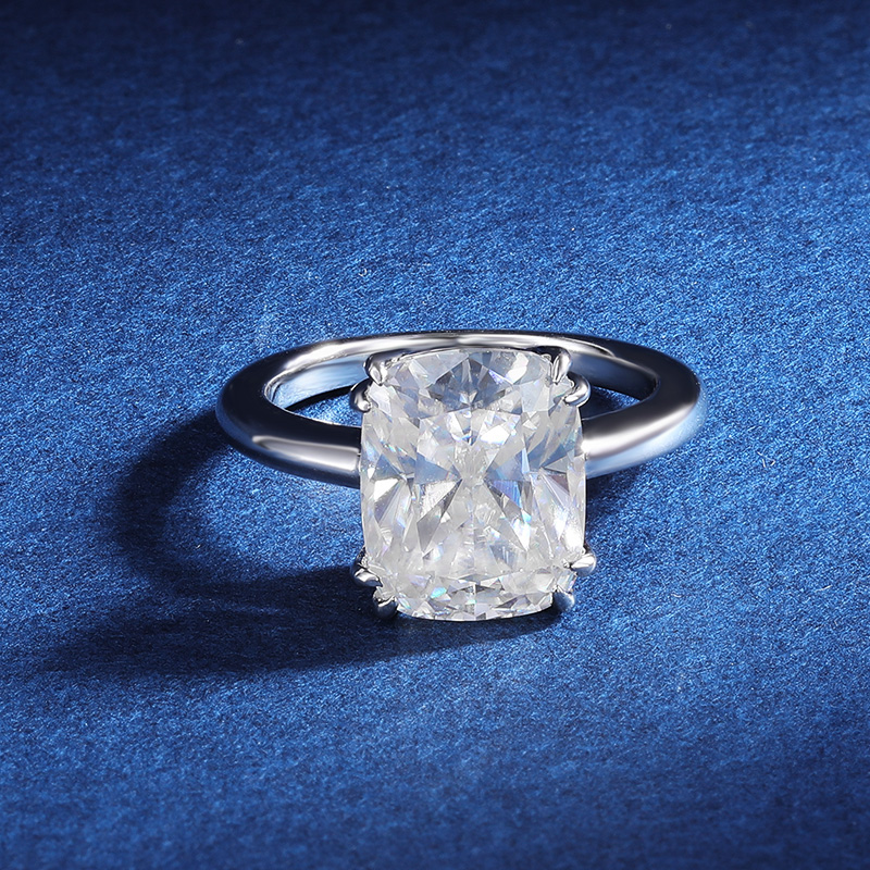 TBCYD 4CT 8*10MM D Color Cushi – Moissanite Ring recenzja i cena