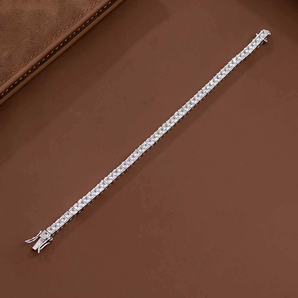 YLMyself 925 Silver Tennis Bra – Tennis Bracelet Cubic recenzja i cena