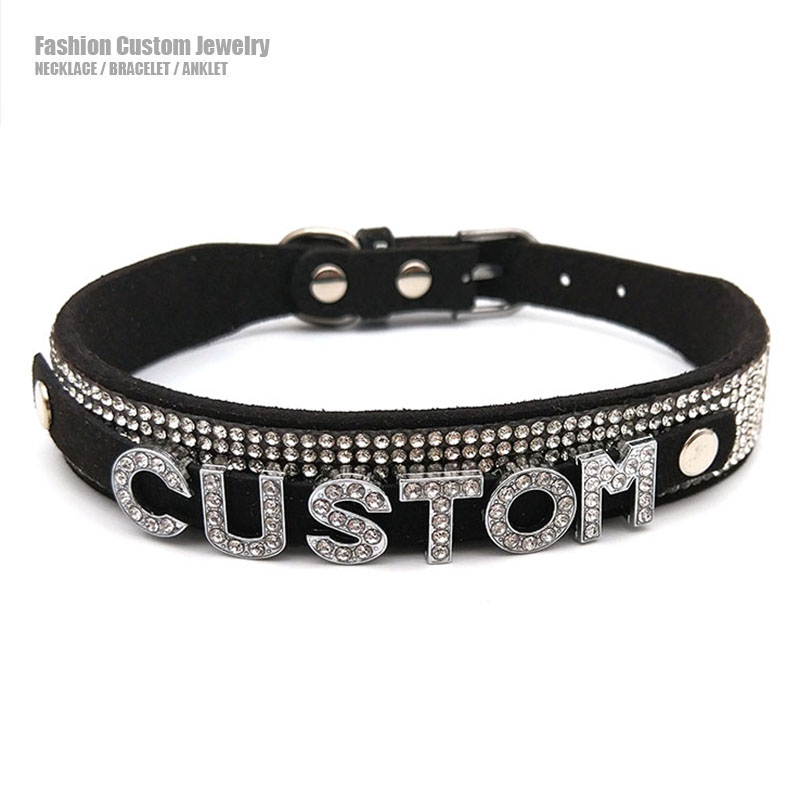 Shiny Rhinestone Letters Custo – Crystal Choker Necklace recenzja i cena