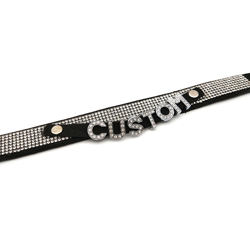 Shiny Rhinestone Letters Custo – Crystal Choker Necklace recenzja i cena