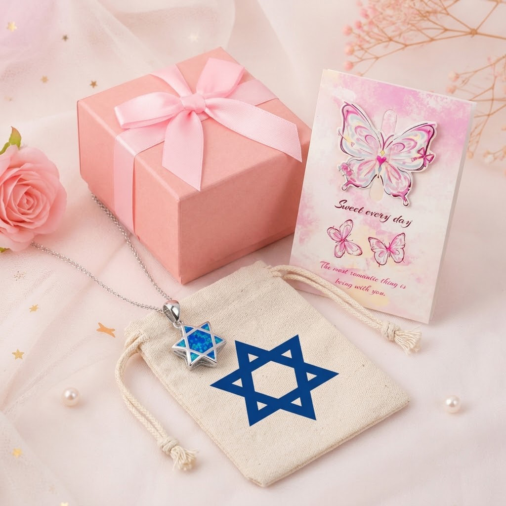 Star of David Opal Pendant Nec – Jewelry & Watches Vitopoulos recenzja i cena