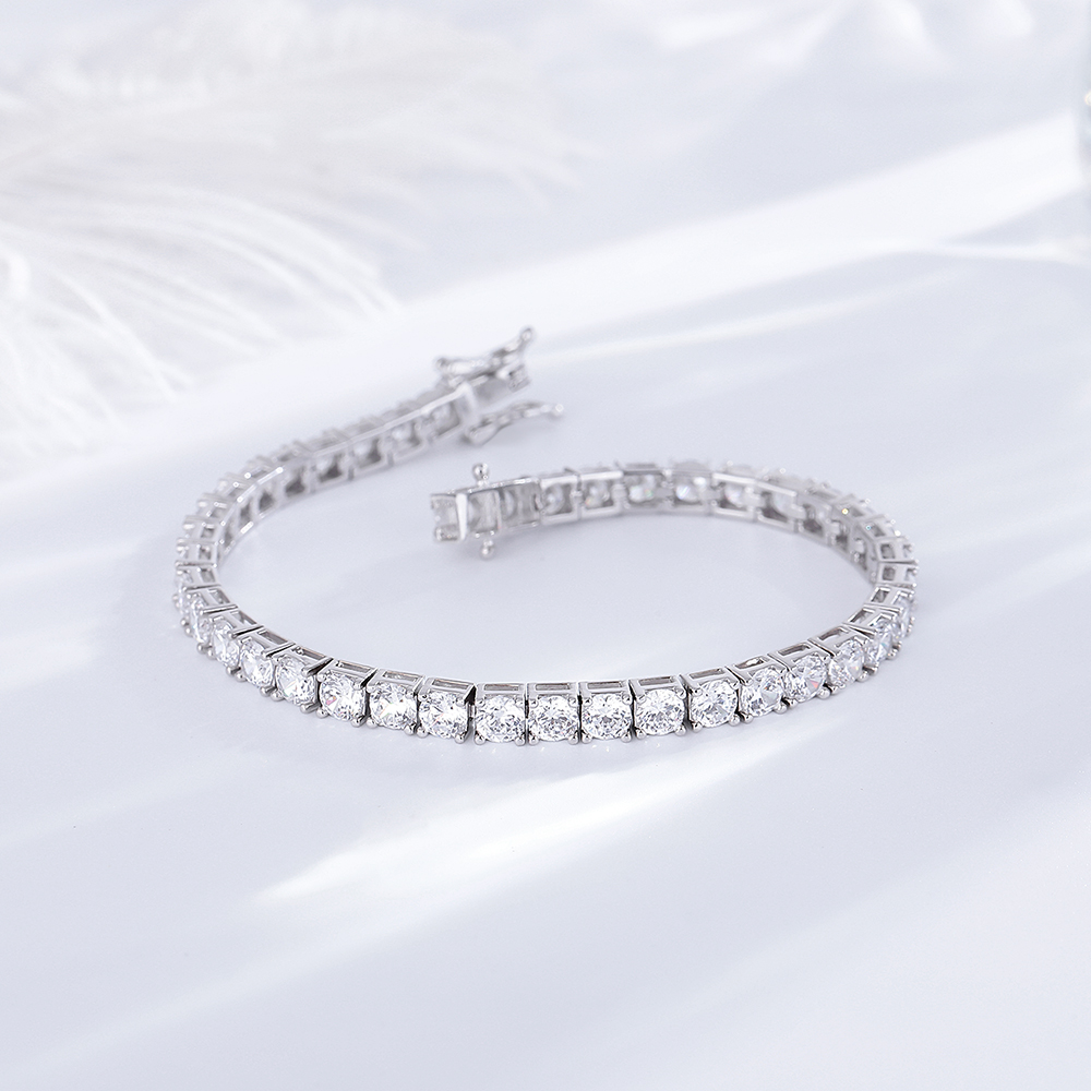 YLMyself 925 Silver Tennis Bra – Tennis Bracelet Cubic recenzja i cena