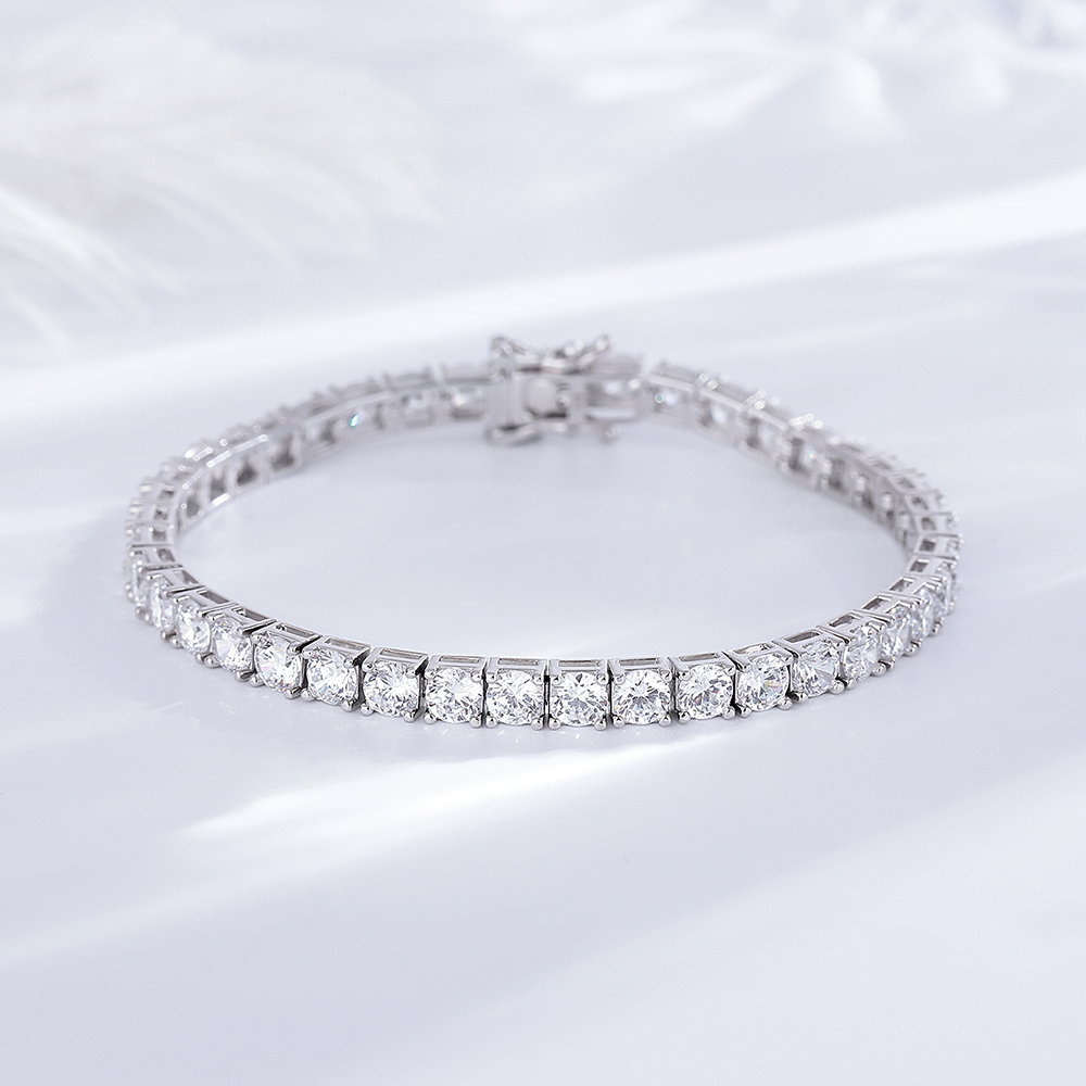 YLMyself 925 Silver Tennis Bra – Tennis Bracelet Cubic recenzja i cena