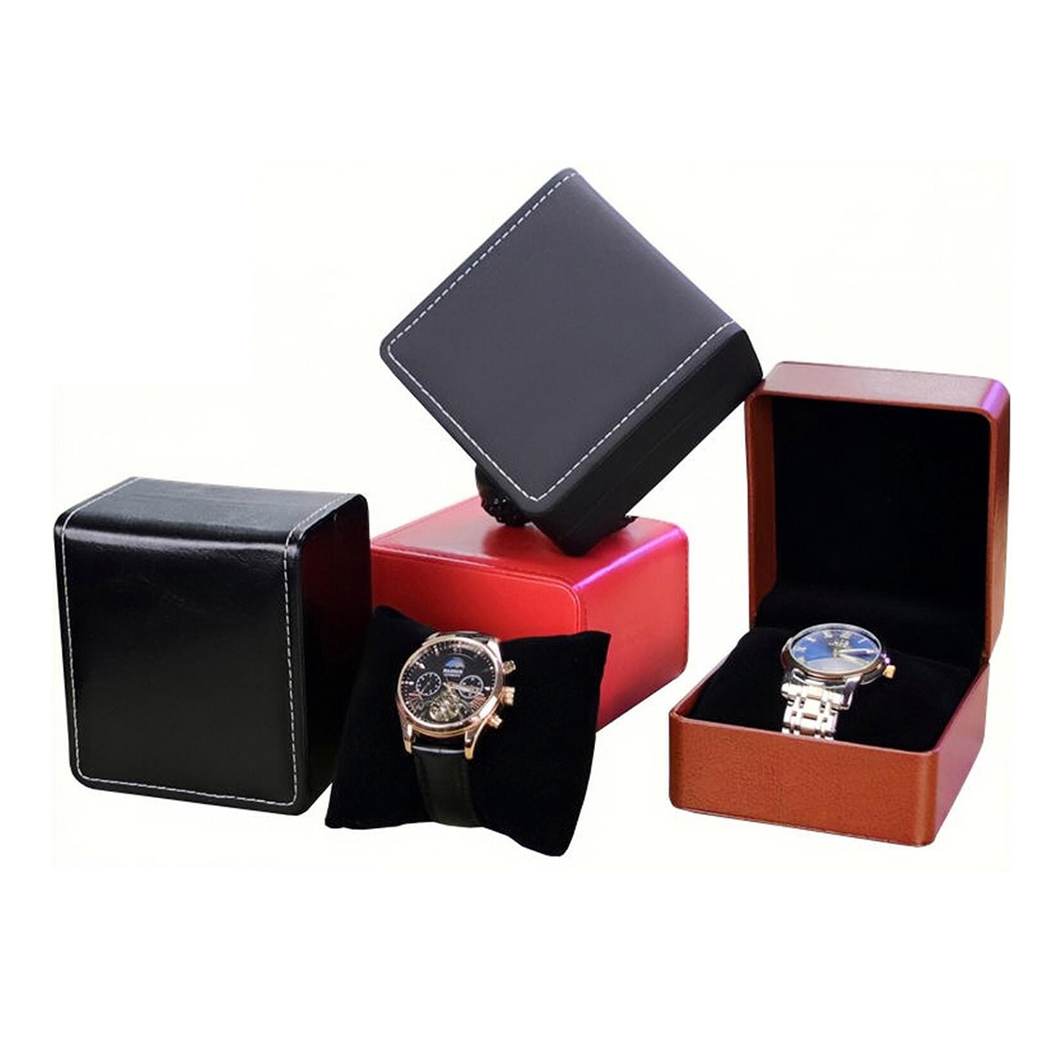 Fashion Leather Watch Box Case – Best Jewelry Watches For Men recenzja i cena