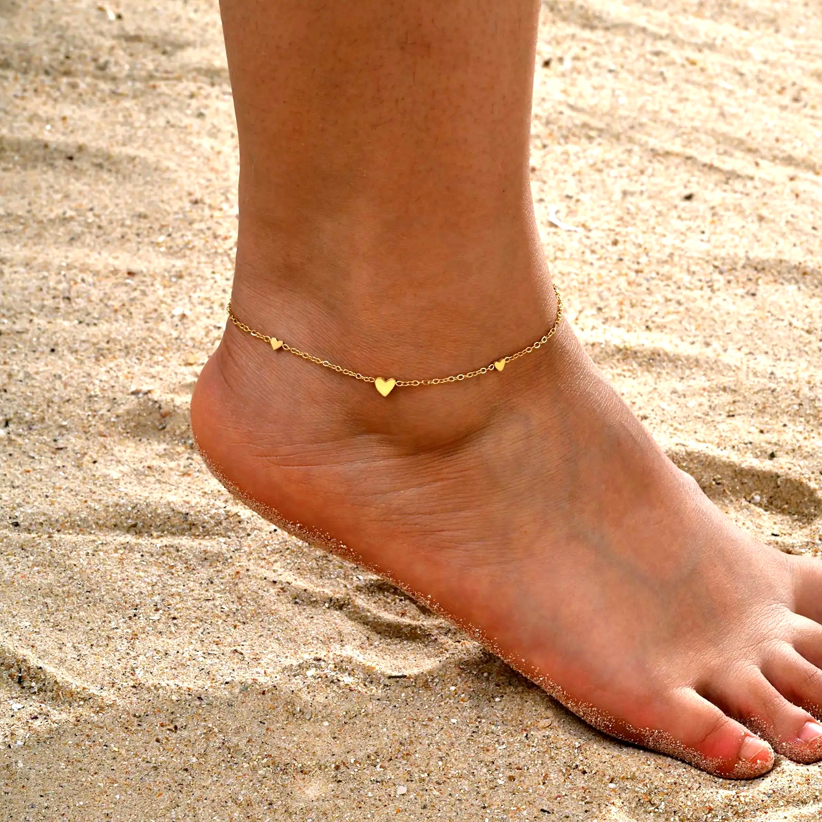 Stainless Steel Heart Anklets  – Jc Jewelry & Watches Reviews recenzja i cena