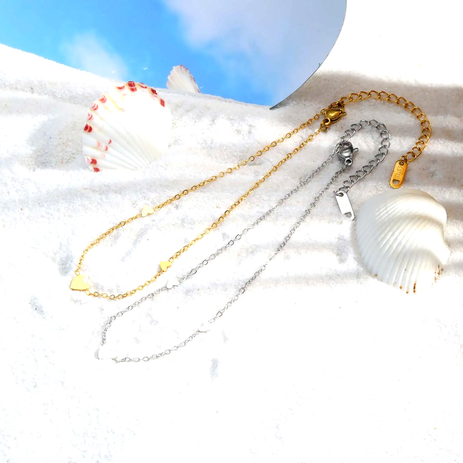 Stainless Steel Heart Anklets  – Jc Jewelry & Watches Reviews recenzja i cena