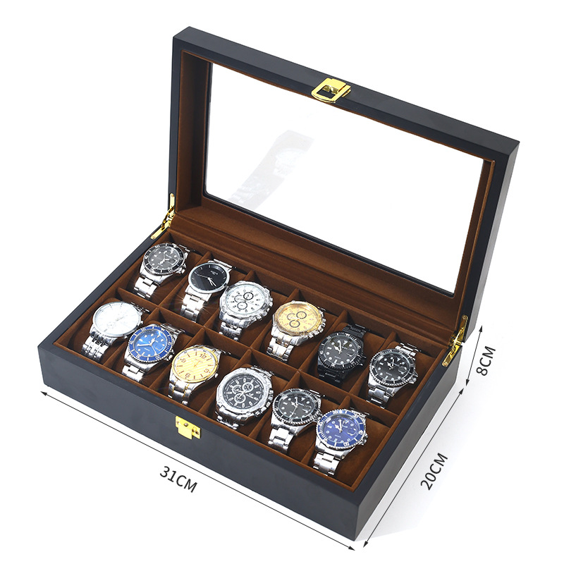 Handmade Luxuy 6/10/12 Grids W – Jewelry Box That Holds Watches recenzja i cena