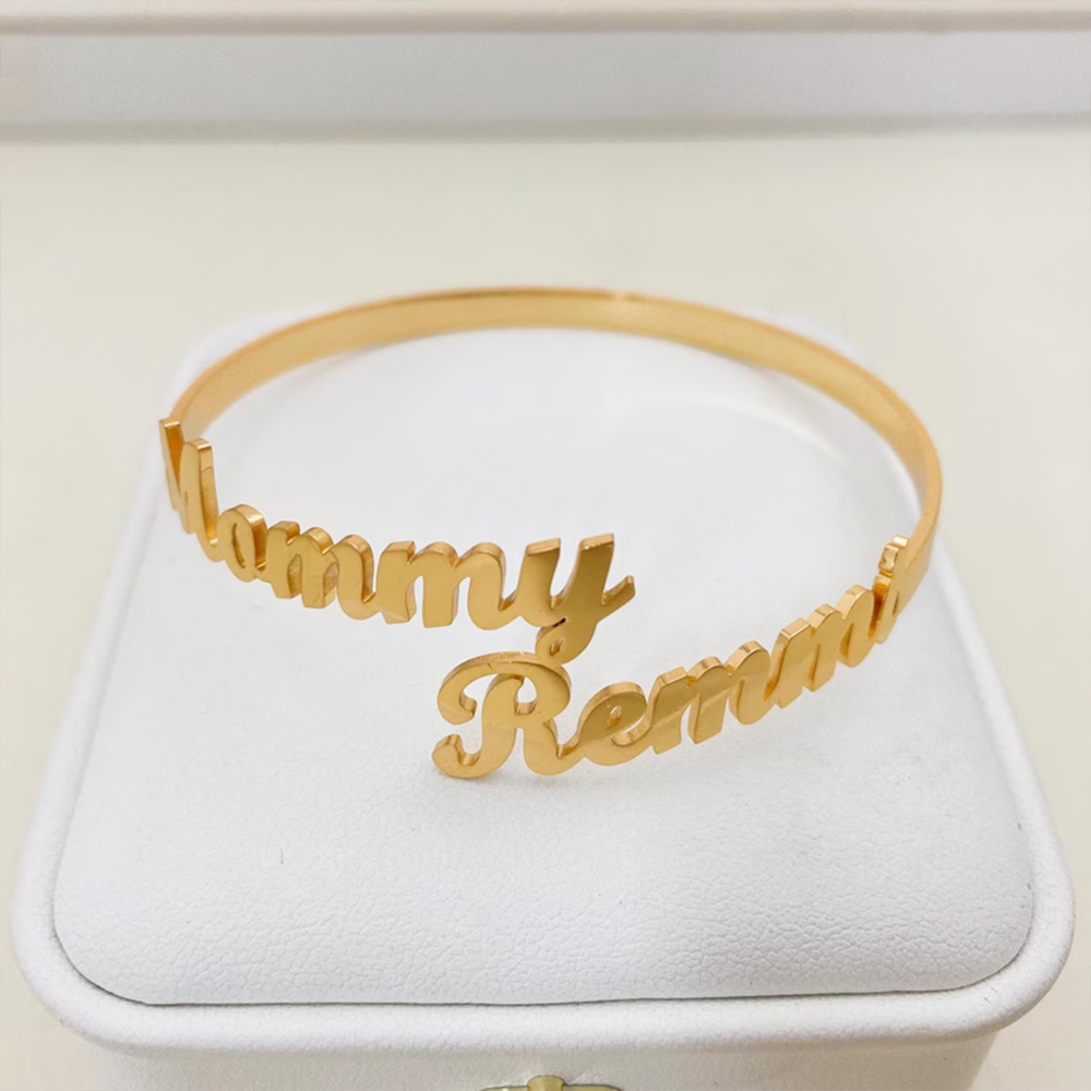 Customize Two Name Bracelets,  – Rose Gold Bracelet recenzja i cena