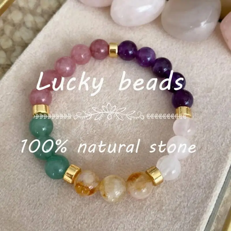 Natural Amethyst Rose Quartz B – Rose Gold Bracelet recenzja i cena