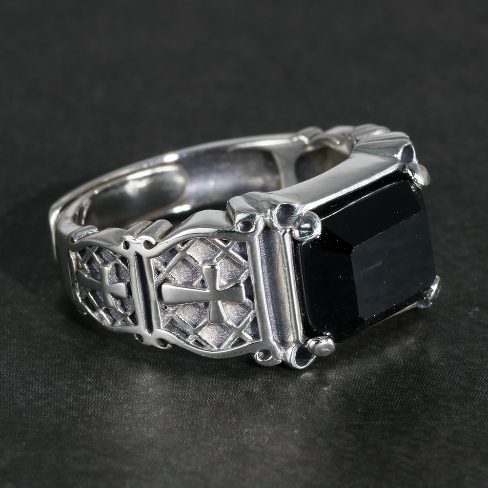 Vintage Punk Silver 925 Jewelr – Mens Signet Ring recenzja i cena