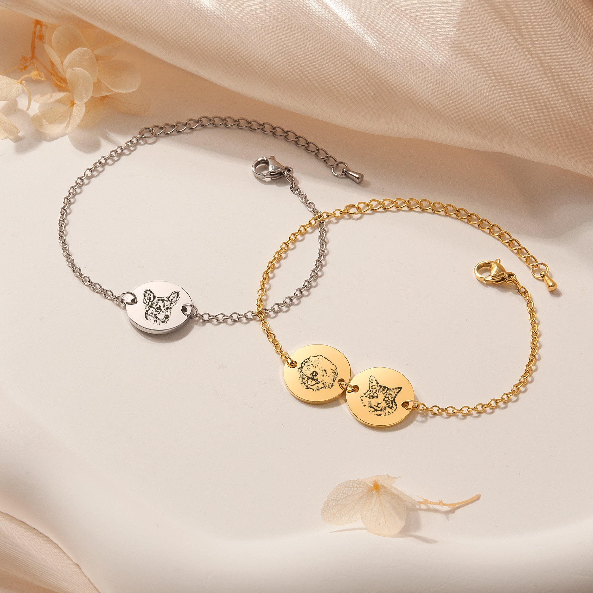 Pet Bracelet Dog Portrait Cust – Rose Gold Bracelet recenzja i cena