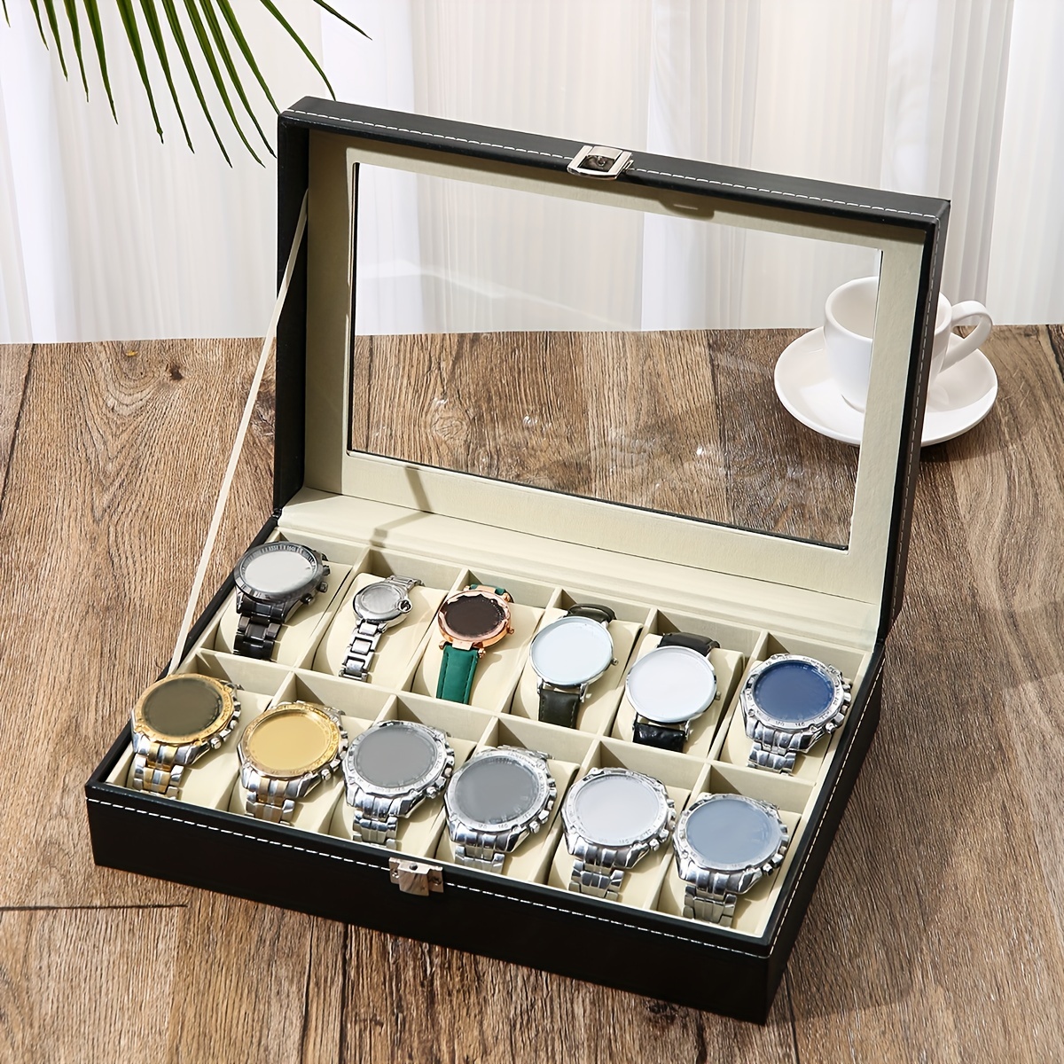 A Faux Leather Watch Storage B – Jewelry Box That Holds Watches recenzja i cena