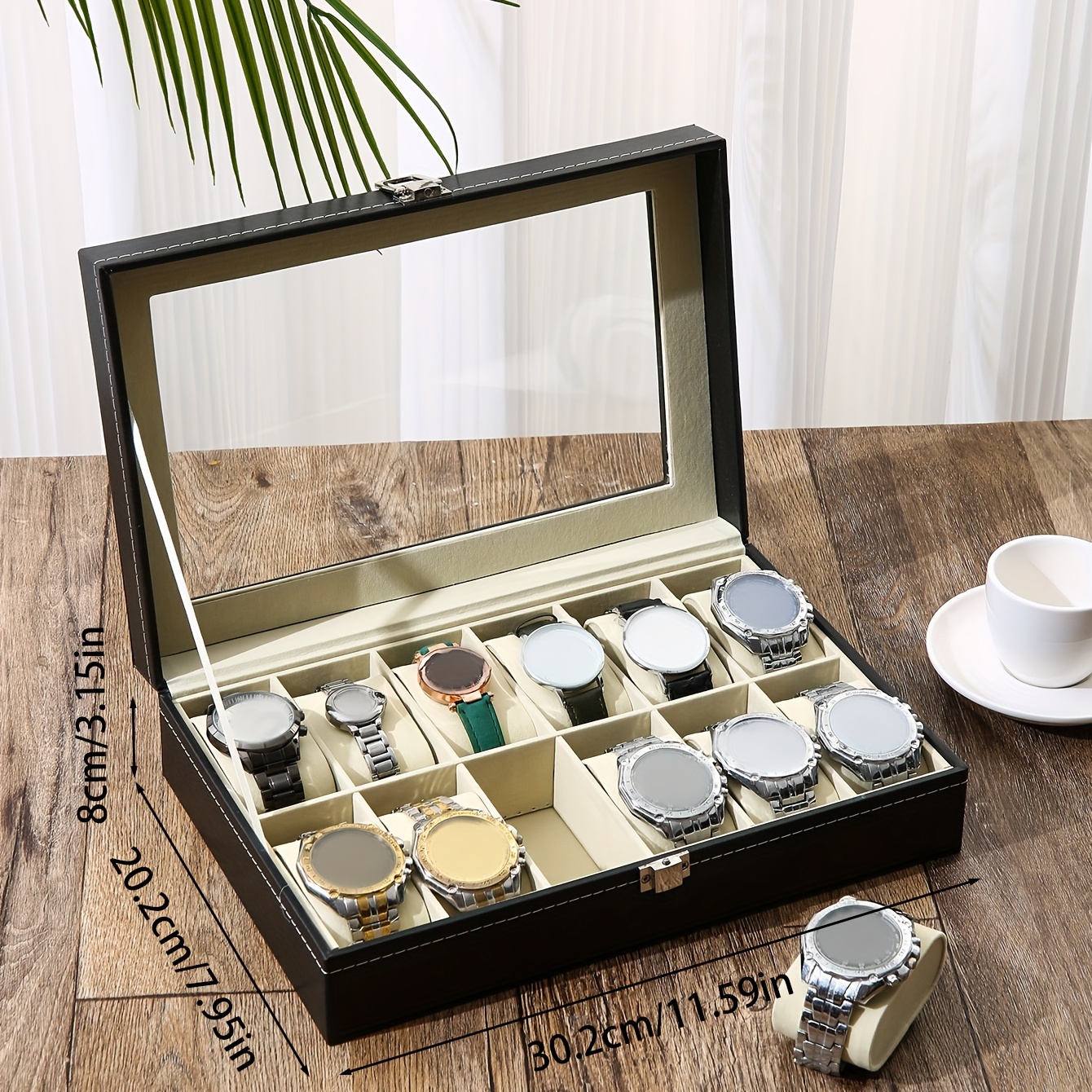 A Faux Leather Watch Storage B – Jewelry Box That Holds Watches recenzja i cena